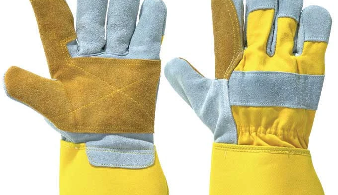 LEATHER WORK/RIGGER DOUBLE PALM GLOVES – YELLOW